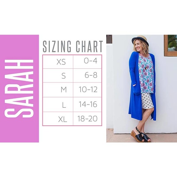 NWT Lularoe Sarah Print Duster Sweater XS - Picture 4 of 7